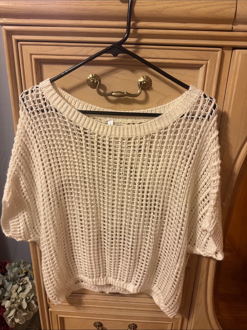 Open-Knit Sweater - Cream